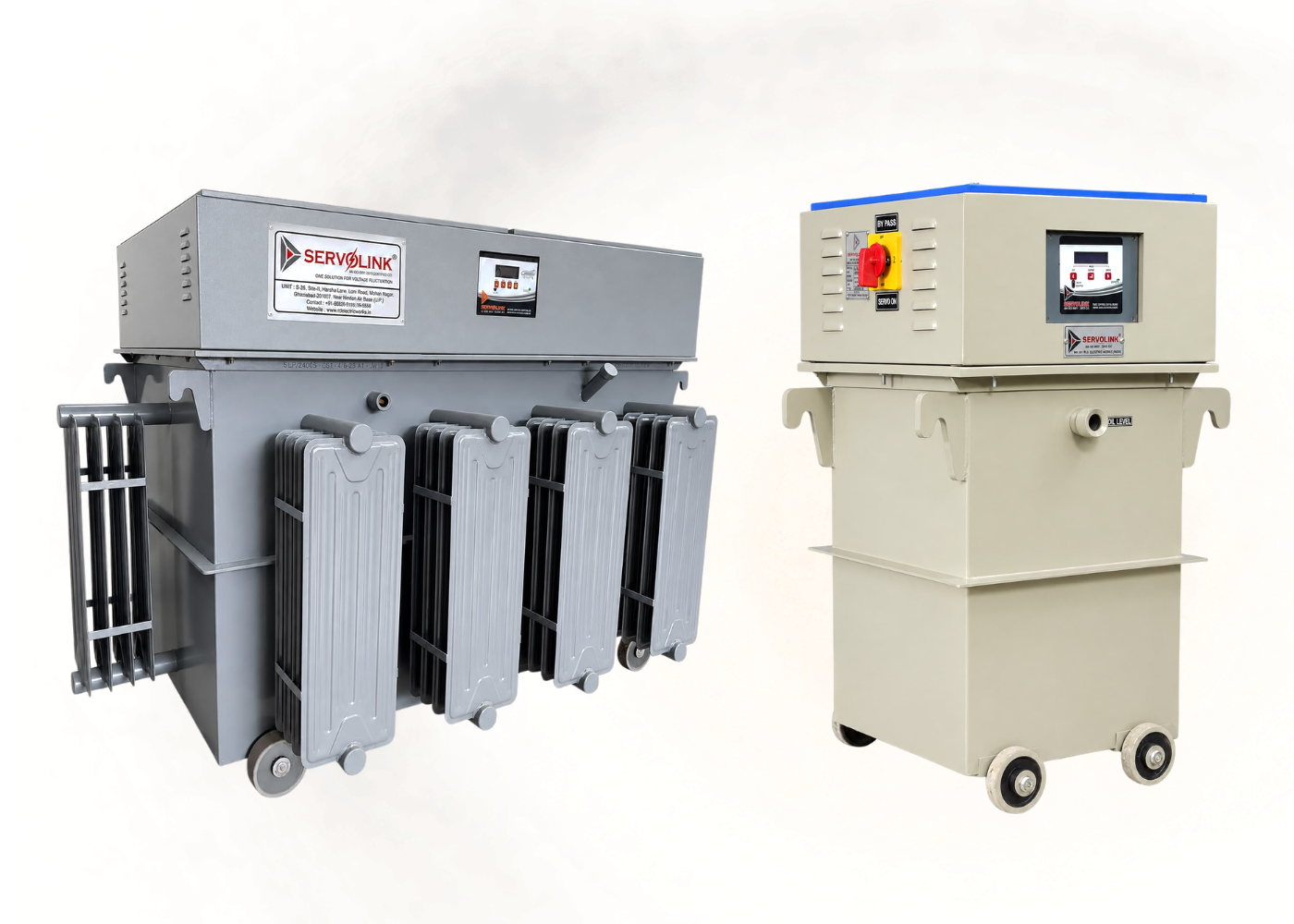 Oil cooled servo voltage stabilizers — up to 300 KVA