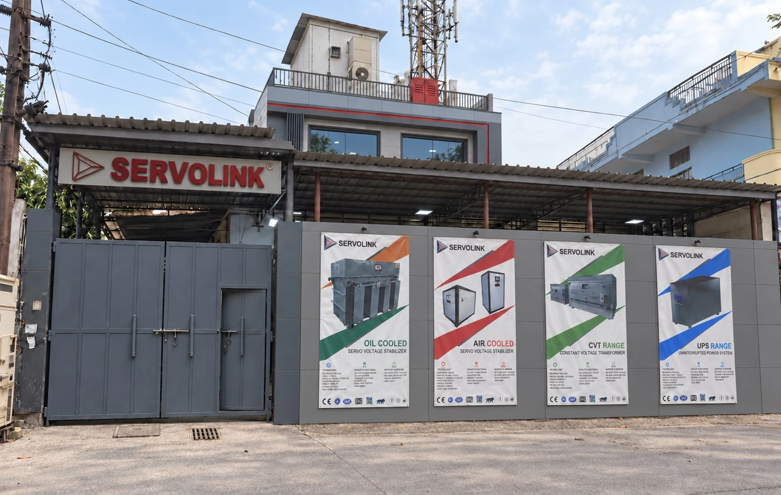 SERVOLINK manufacturing facility in Harsha Compound, Ghaziabad