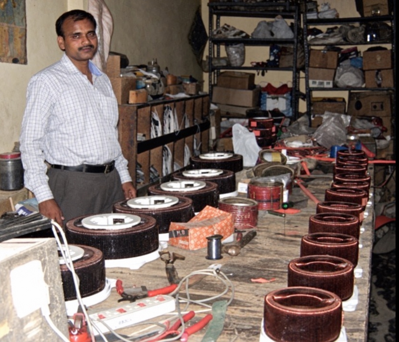 Our team at the early manufacturing workbench
